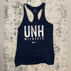 UNH Wildcats Nike Dri-FIT Navy Racerback Tank Top